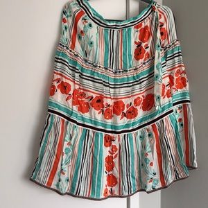 Anthropologie floral skirt